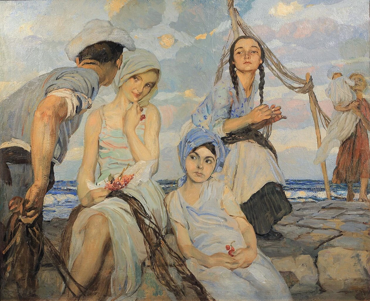 Ettore Tito-272-Le pescatrici